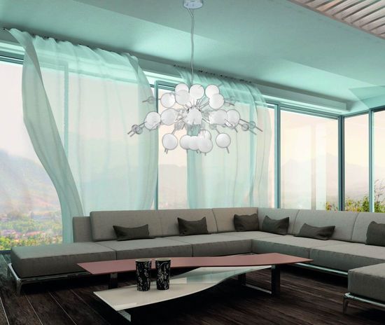 Näve G9 Pendelleuchte EXPLOSION Ø98cm weiß 7030923