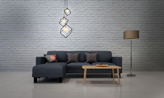 Näve G9 Pendelleuchte CADRE 40x40cm schwarz 7083022