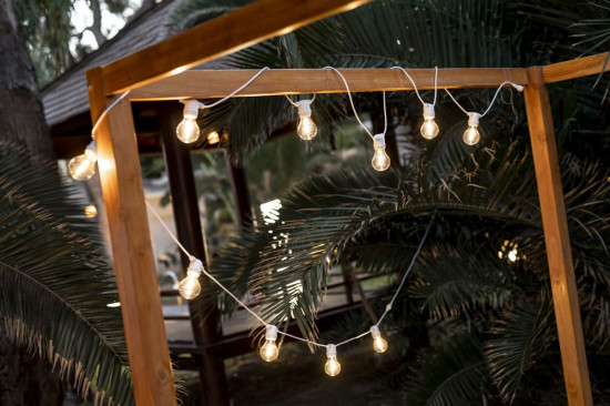 NewGarden ALLEGRA LED Lichterkette weiss 8m für Garten und Balkon E27 Innen & Außen IP44