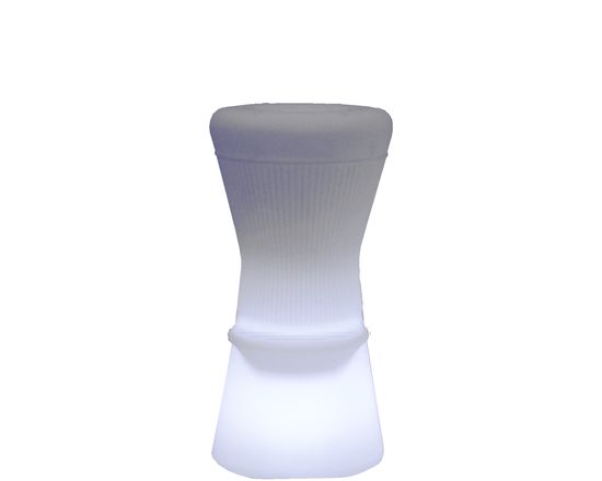 NewGarden CORFU 74 LED Solar Barhocker 40cm + RGB, Akku, Fernbedienung Innen & Außen IP65