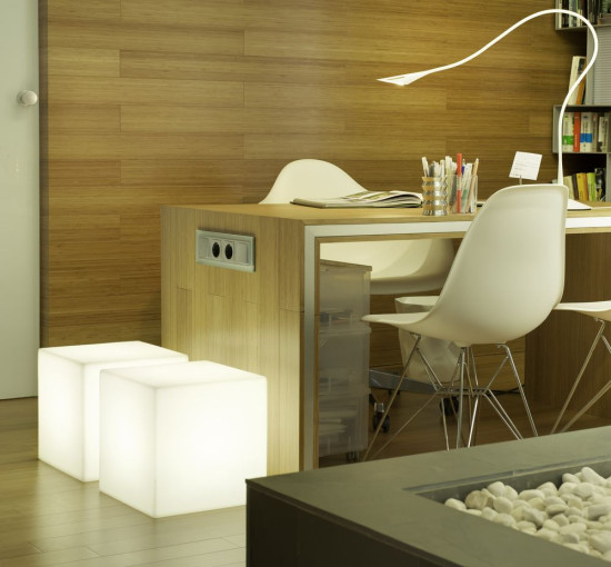 NewGarden CUBY 32 LED Terrassen-Leuchtwürfel 32cm E27 Innen & Außen IP65
