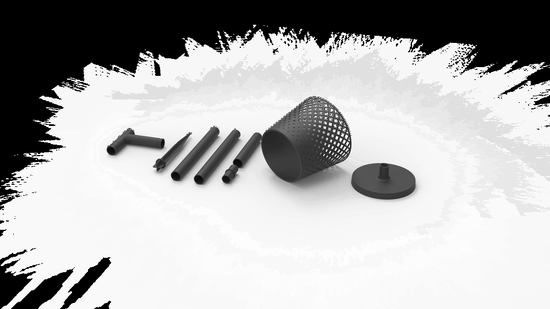 NewGarden GRETA LED Solar Leuchte aus recyceltem Material schwarz, höhenverstellbar Innen & Außen IP65