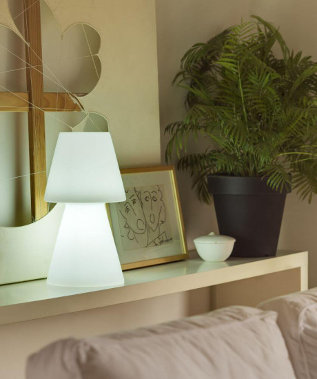 NewGarden LOLA 45 LED Tischleuchte wetterfest 45cm E27 Innen & Außen IP65