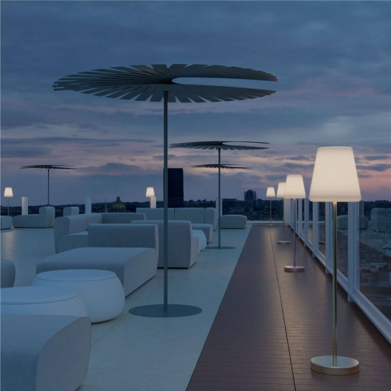 NewGarden LOLA SLIM 120 LED Stehleuchte anthrazit 120cm + RGB, Akku, Controller Innen & Außen IP65