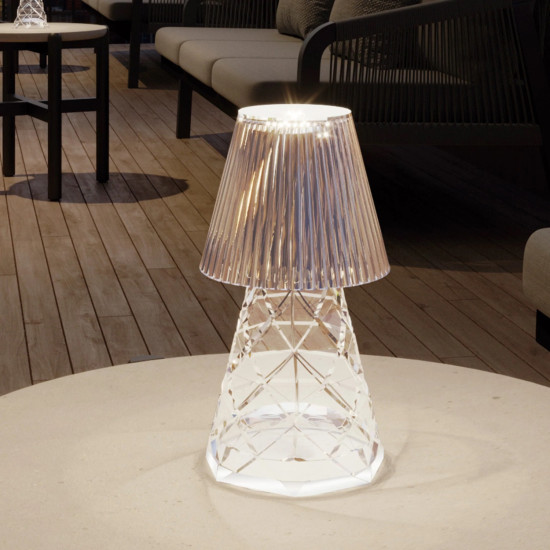 NewGarden LOLA 20 LUX LED Tischleuchte mit Touch-Sensor 20cm warmweiss Akku Innen & Außen IP44