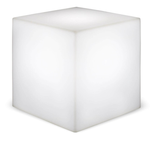 NewGarden CUBY 40 LED Solar-Leuchtwürfel 40cm, Solar, Außen & Innen, Akku, dimmbar 40x40x40cm IP65