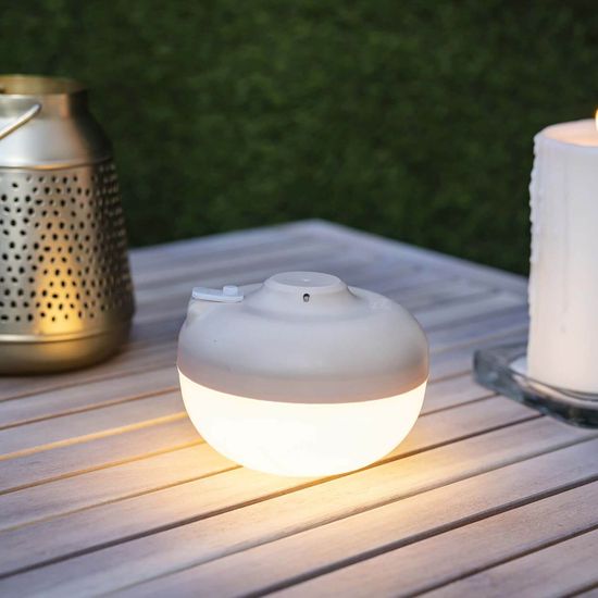 NewGarden BOMBILLA CHERRY LED Outdoor-Leuchthalbkugel, Solar, tragbar und magnetisch, dimmbar IP54