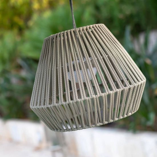 NewGarden CONTA LED Akku-Pendelleuchte, Outdoor, kabellos mit Fernbedienung, USB IP54