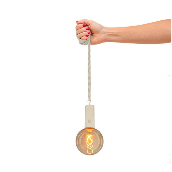 NewGarden EDY G125 LED Mobile Hängeleuchte beige Akku, Fernbedienung Innen & Außen IP54