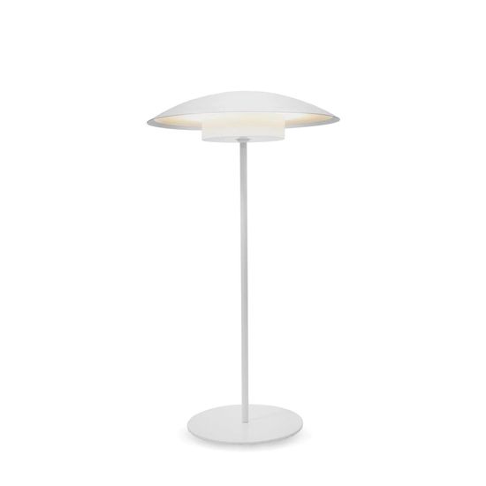 NewGarden SARDINIA 40 LED Akku-Tischlampe weiss, kabellos für Outdoor, Garten IP44