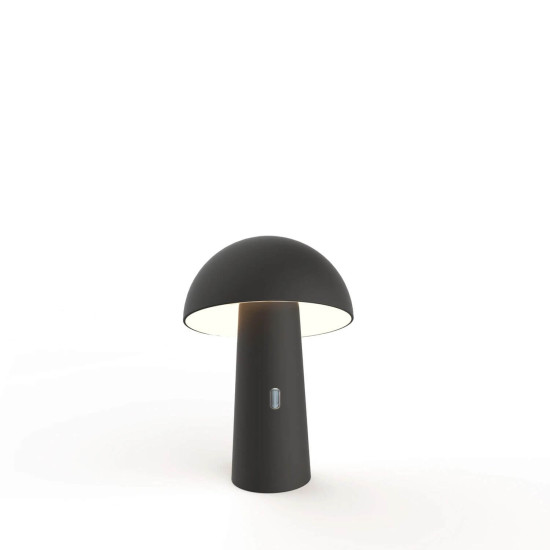 NewGarden SHITAKE LED Batterie-Tischlampe kabellos, tragbar, Outdoor dimmbar, schwarz IP44