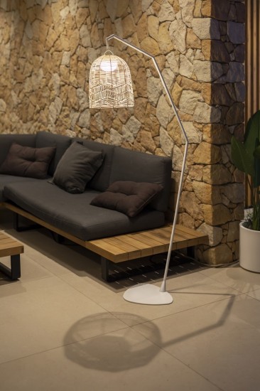 NewGarden SANTORINI LED Stehleuchte dimmbar kabellos + Fernbedienung Innen & Außen IP54