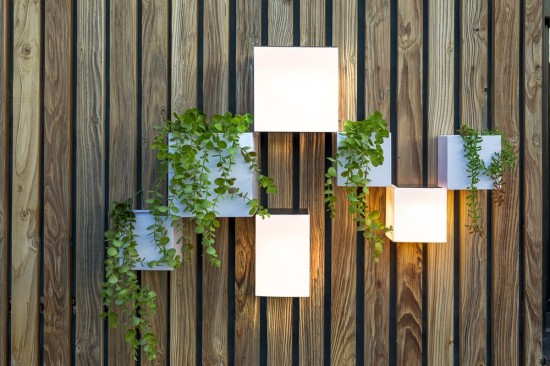 NewGarden WALLY 12 quadratisch Sensor Wandleuchte LED für Balkon und Garten Innen & Außen IP65