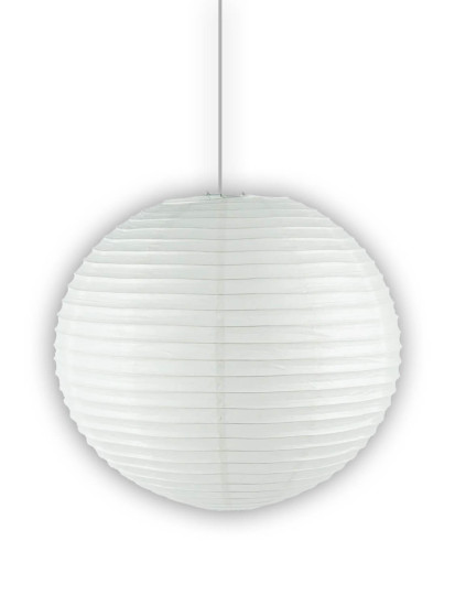 Niermann Papier-Pendelleuchte, Papierballon weiss