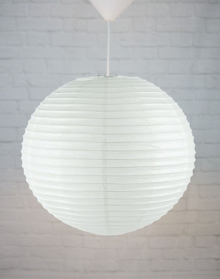 Niermann Papier-Pendelleuchte, Papierballon weiss