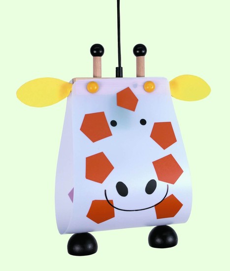 Niermann Giraffe Pendelleuchte E27 Weiß-Braun Made in Germany