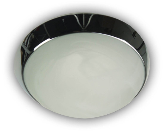 Niermann E27 Deckenleuchte Alabaster-Glas, Chrom, 30cm, Made in Germany
