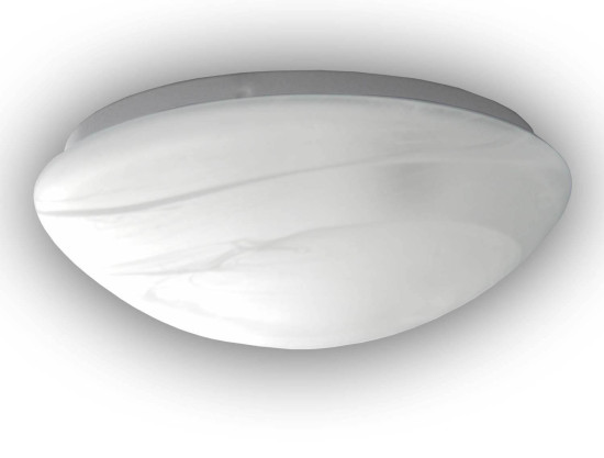 Niermann E27 Nurglasleuchte Alabaster, 25cm, Made in EU