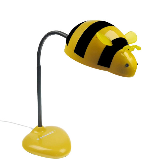 Niermann Starbee LED Projektions-Tischleuchte 21fach Tageslichtweiss dimmbar 6,3W Gelb-Schwarz