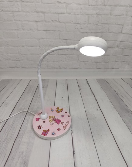 Niermann Princess Tischleuchte GX53 Rosa/Weiß Made in Germany