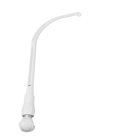 Niermann Mobilehalter für Rundstab Weiß