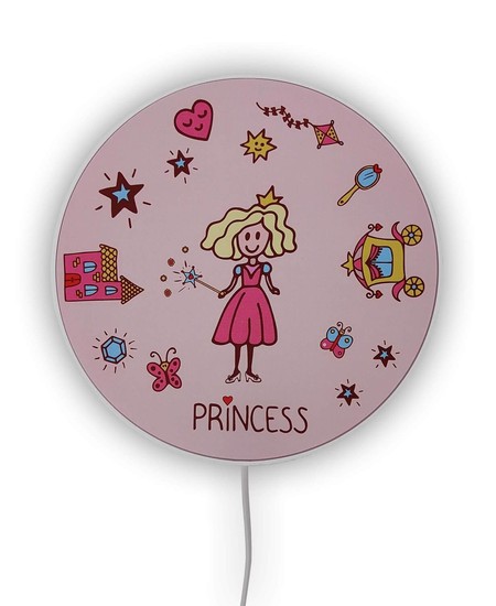 Niermann Prinzessin Wandleuchte E14 Weiß,Rosa Made in Germany