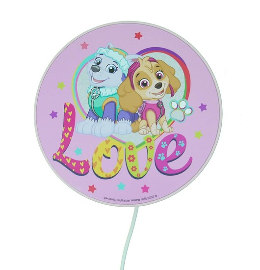 Niermann Paw Patrol Wandleuchte E14 Rosa, Multicolor Made in Germany