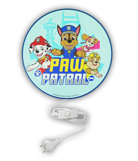 Niermann Paw Patrol Wandleuchte E14 Blau, Multicolor Made in Germany