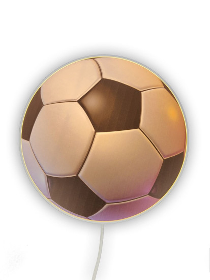 Niermann Fußball Wandleuchte E14 Weiß, Schwarz Made in Germany