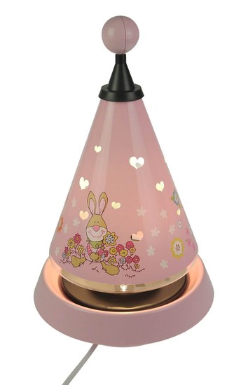Niermann Bungee Bunny Carrousel-Tischleuchte G4 20W Rosa Made in Germany