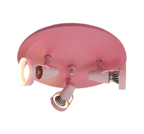 Niermann Pastellrosé Deckenleuchte 3fach GU10 Rosa Made in Germany