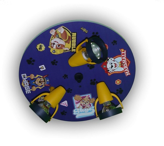 Niermann Paw Patrol Deckenleuchte 3fach GU10 Multicolor, Bunt Made in Germany