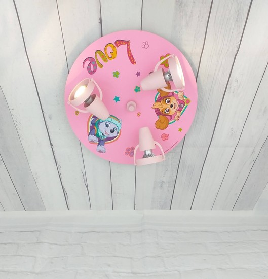 Niermann Paw Patrol Deckenleuchte 3fach GU10 Pawsitive Pups Multicolor, Bunt Made in Germany
