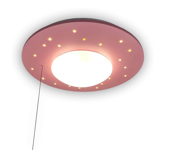 Niermann Starlight LED Deckenleuchte E27 Rosa Made in Germany