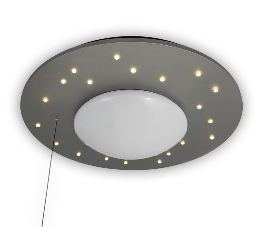 Niermann Starlight LED Deckenleuchte E27 Silber Made in Germany