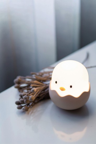 Mega Light Eggy & Friends LED Nachtlicht Warmweiss dimmbar Eggy Egg 1,2W Weiß