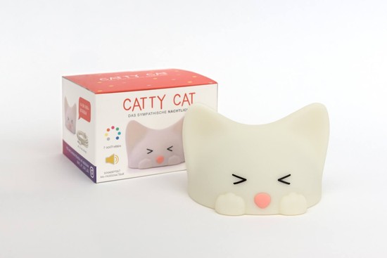Mega Light Eggy & Friends LED Nachtlicht Catty Cat 1,5W Weiß