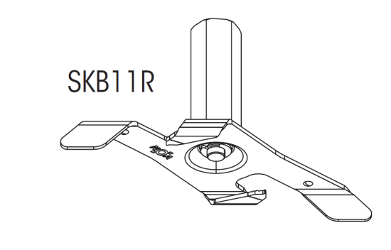 Nordic Global Trac Schienenklammer Clip M6 Gewinde SKB11R-2 schwarz