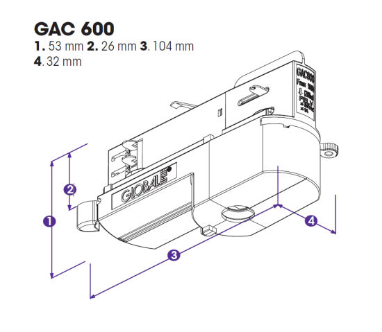 Nordic Global Trac Multi-Adapter 3-Phasen GAC600-1 grau