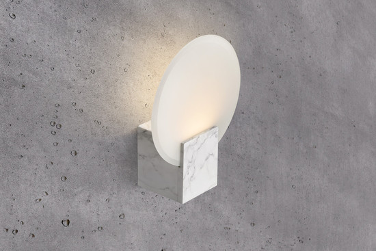 Nordlux 2015391020 HESTER LED Wandleuchte 9,5W Dimmbar Warmweiss Marmor IP44