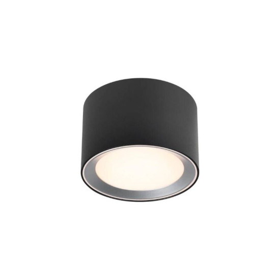 Nordlux Landon 8 Smartlight LED Deckenleuchte 7W IP44 Schwarz Steuerbare Lichtfarbe