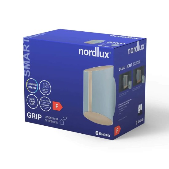 Nordlux Grip Smartlight LED Wandleuchte 9W IP54 Weiss Steuerbare Lichtfarbe