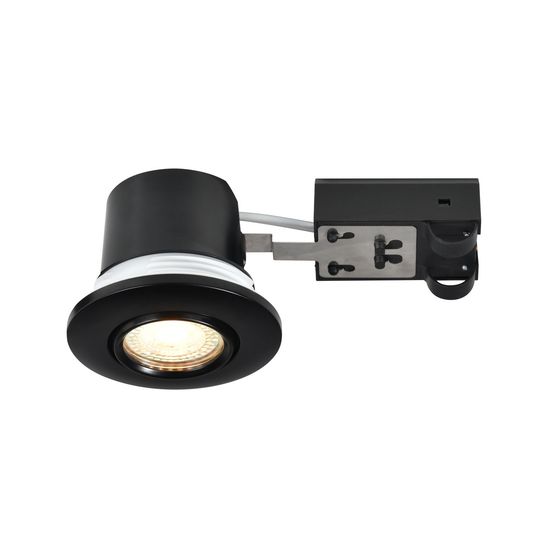 Nordlux Umberto Einbauleuchte Badezimmer GU10 drehbar IP44 Schwarz 2210100003