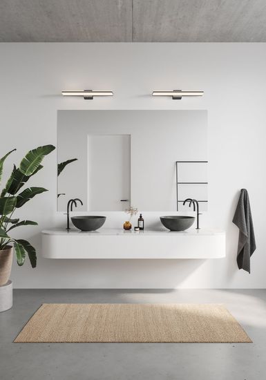 Nordlux Tinia 60 LED Badezimmer-Wandleuchte dimmbar 24W IP44 warm+neutralweiss Spiegelleuchte 2210141003