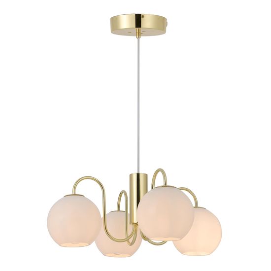Nordlux Franca Glas-Pendelleuchte 4xE14 Messing Pendellampe 2312543035