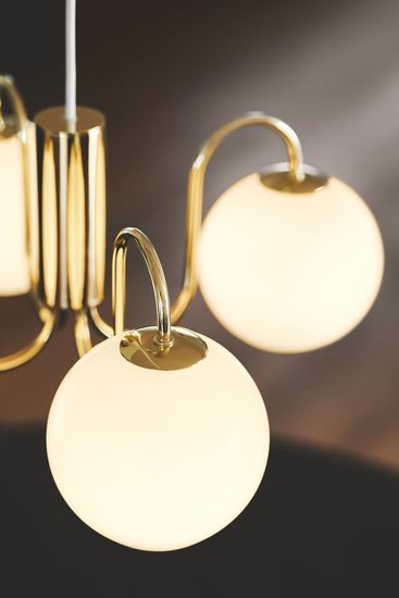 Nordlux Franca Glas-Pendelleuchte 4xE14 Messing Pendellampe 2312543035