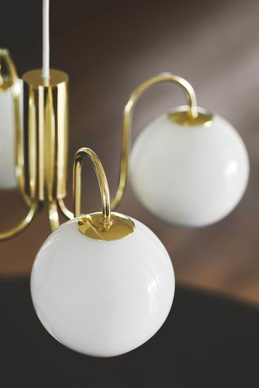 Nordlux Franca Glas-Pendelleuchte 4xE14 Messing Pendellampe 2312543035