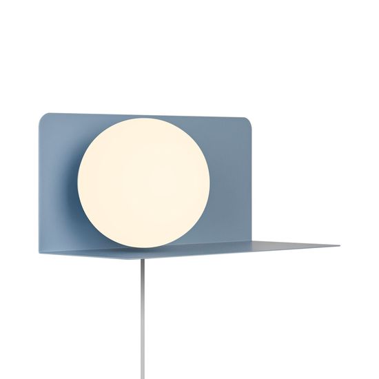 Nordlux Lilibeth Wandleuchte E14 Blau Kinderzimmer-Beleuchtung + Ablage 2312931006