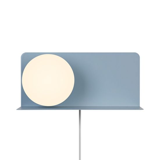 Nordlux Lilibeth Wandleuchte E14 Blau Kinderzimmer-Beleuchtung + Ablage 2312931006