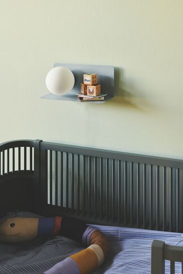 Nordlux Lilibeth Wandleuchte E14 Blau Kinderzimmer-Beleuchtung + Ablage 2312931006
